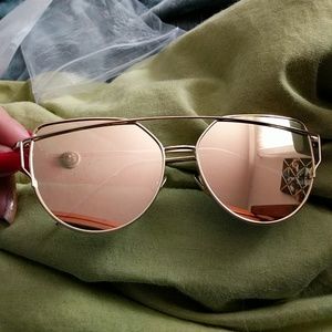 Rose gold sunglasses