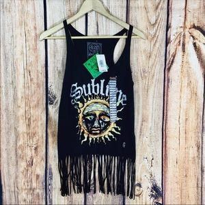Sublime fringe top