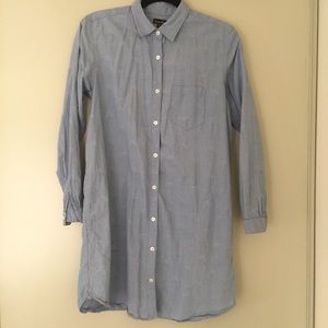 Steven Alan Blue Denim Paisley Shirtdress