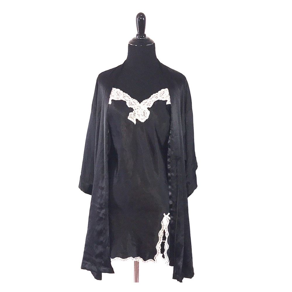 Camisole dress and robe set