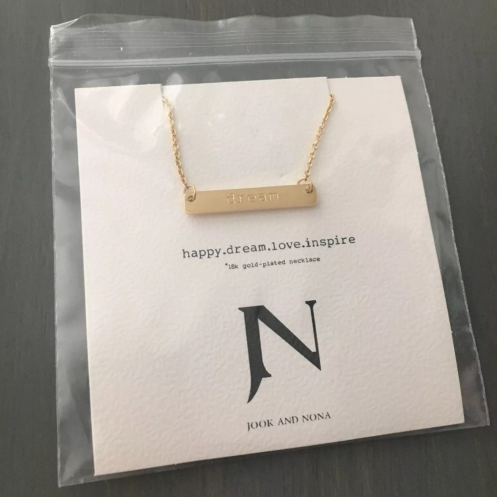 “ Dream “ Gold - Jook And Nona Necklace