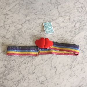 Urban Outfitters heart buckle elastic belt
