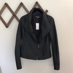 Vince Leather Scuba Jacket -  NEW WITH TAGS