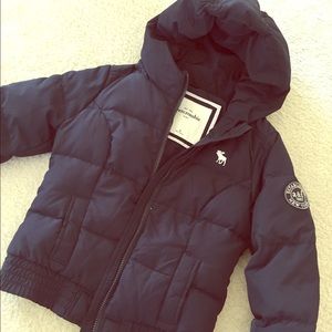 AF down feather winter jacket kid size M in Navy
