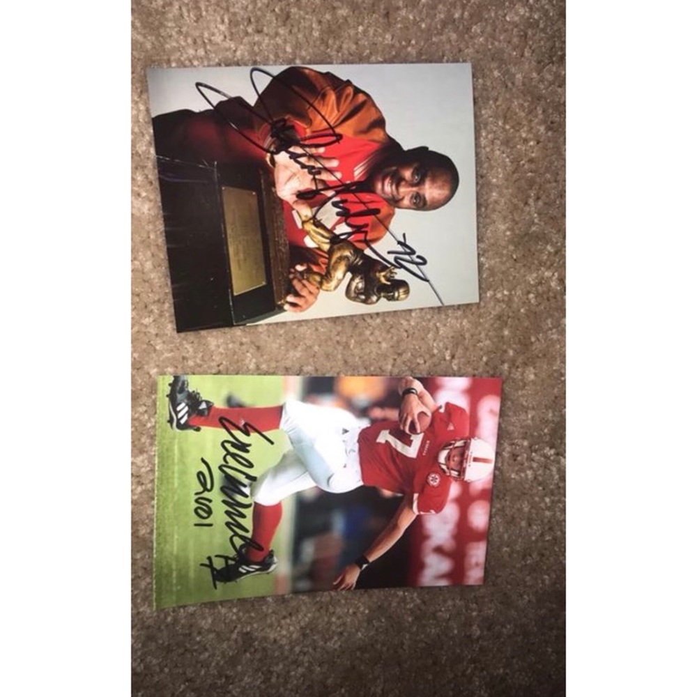Johnny Rodgers and Eric Crouch autographs