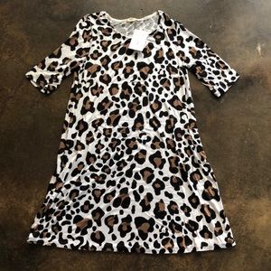 White leopard dress