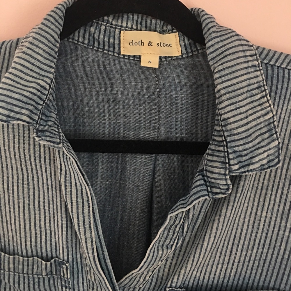 Cloth + Stone shirt- engineer stripe