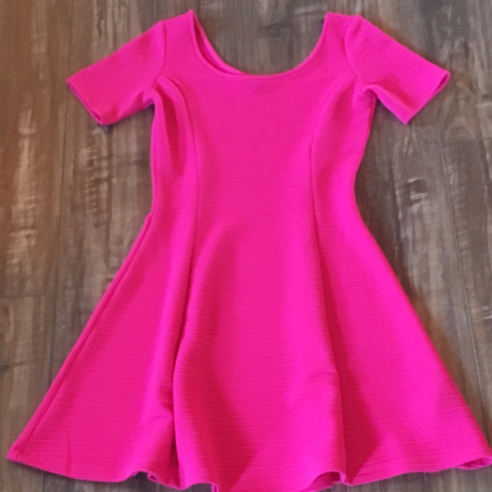 Hot pink dress