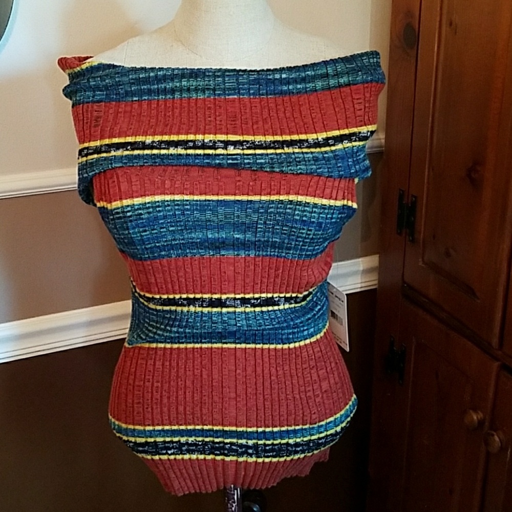 Free People Off the Shoulder Sweater Top