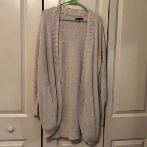 American eagle cream cardigan