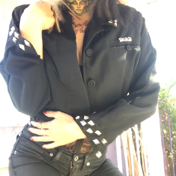 Badass Black Bomber Jacket - Picture 1 of 5