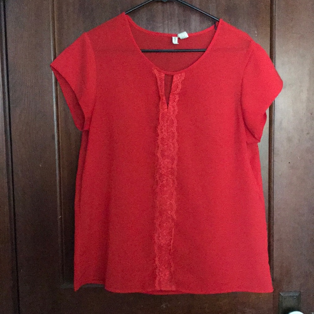Chiffon lace blouse