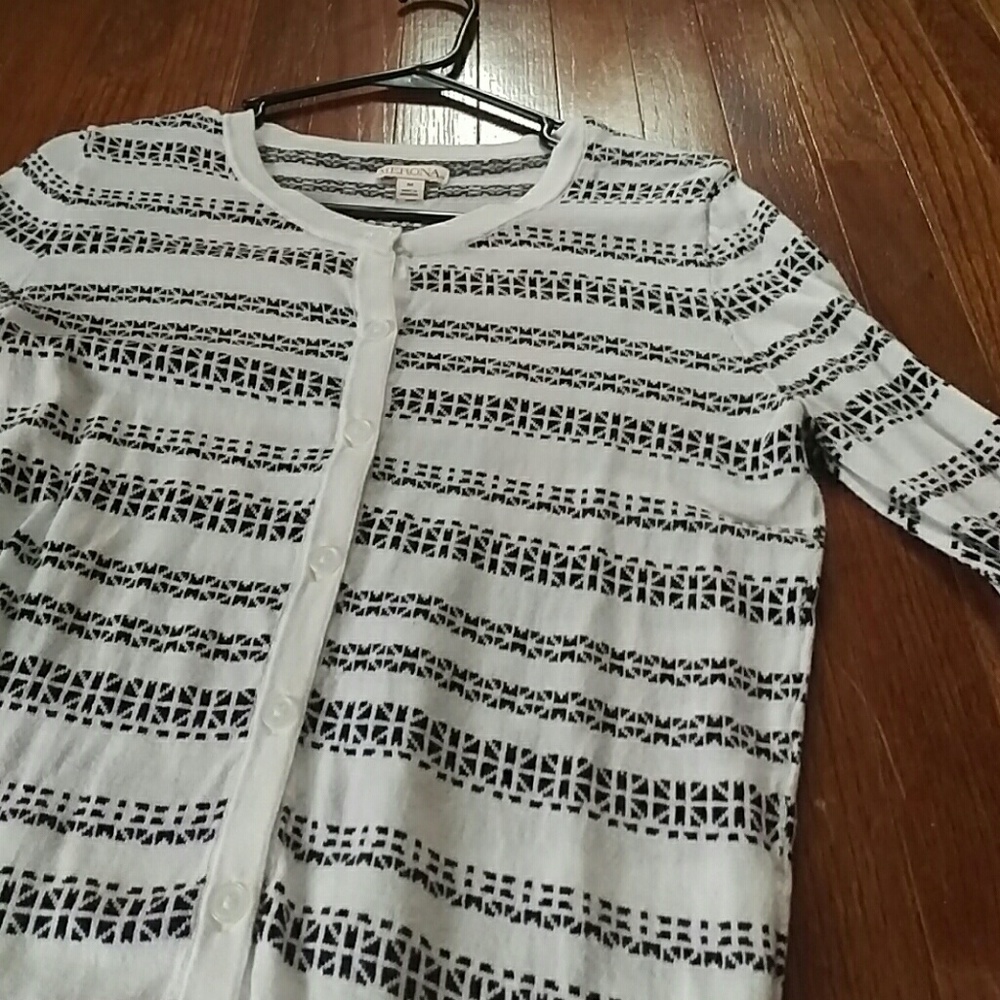 Black and white cardigan