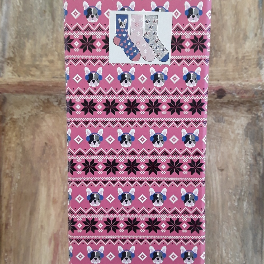 French Bulldog socks for Women (3 pair) - Picture 2 of 8