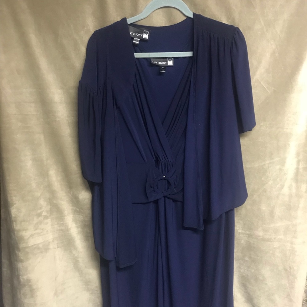 Antthony Original two piece maxi dress with shrug.