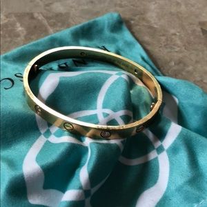Rose gold 4 diamond Cartier love bracelet 19
