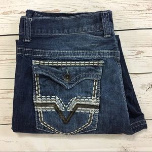 Helix Straight Leg Blue Denim Jeans 36W x 32L