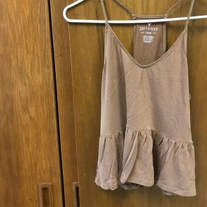 Camel tank top