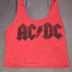 AC/DC crop top from forever 21