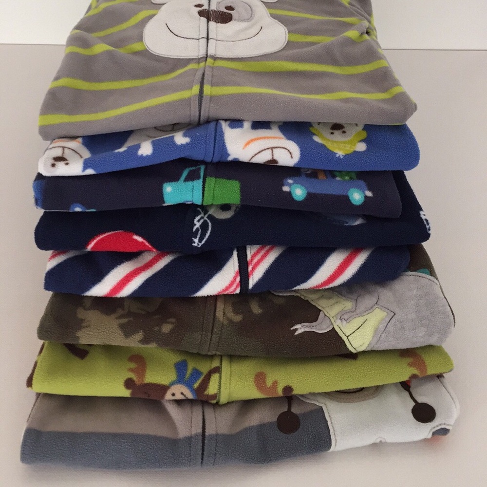 SOLD Lot of 8 footed sleepers SOLD