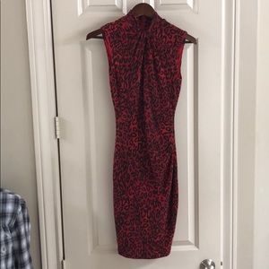 Dresses - Red leopard knit dress Dresses - Red leopard knit dress