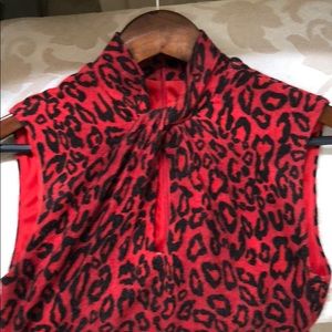 Dresses - Red leopard knit dress Dresses - Red leopard knit dress