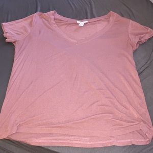 pink V neck