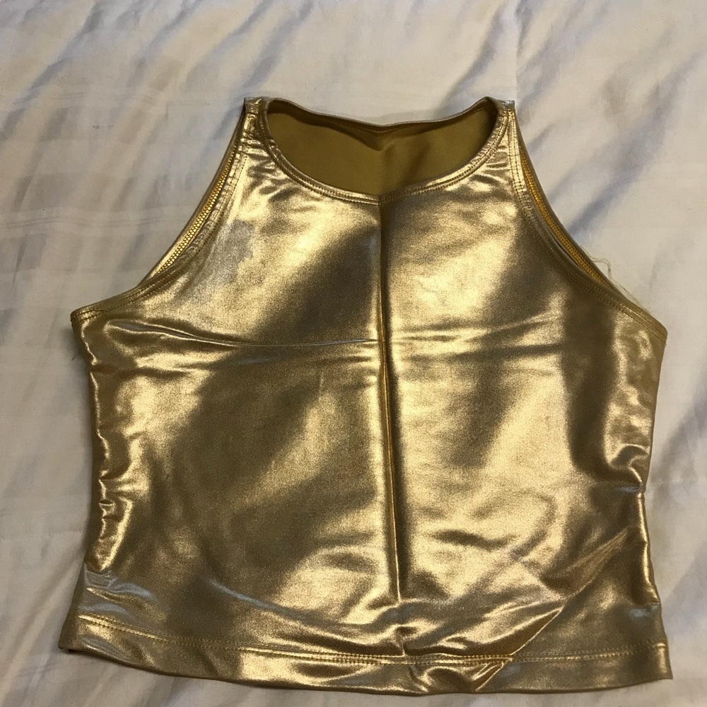 Cali Fun & Sun gold crop top