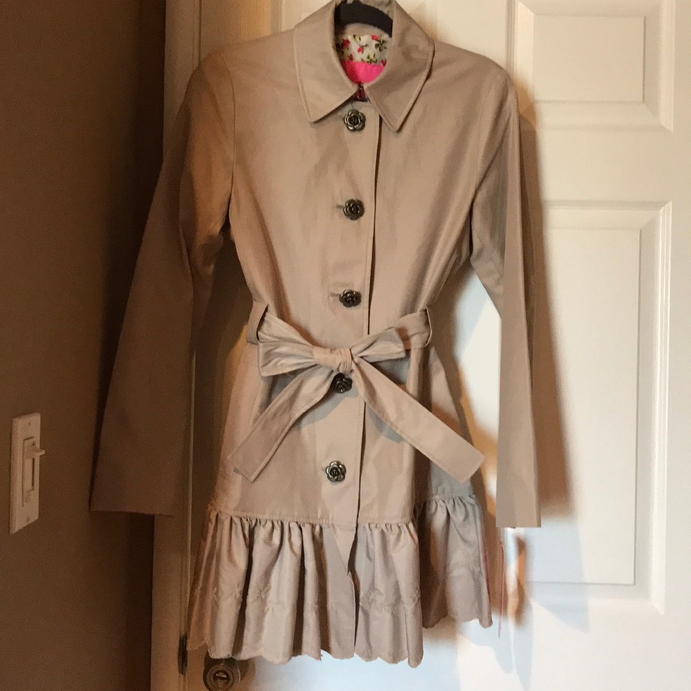 NWT Betsey Johnson Trench Coat
