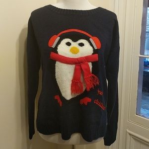 Penguin Just Chillin Ugly Christmas Sweater