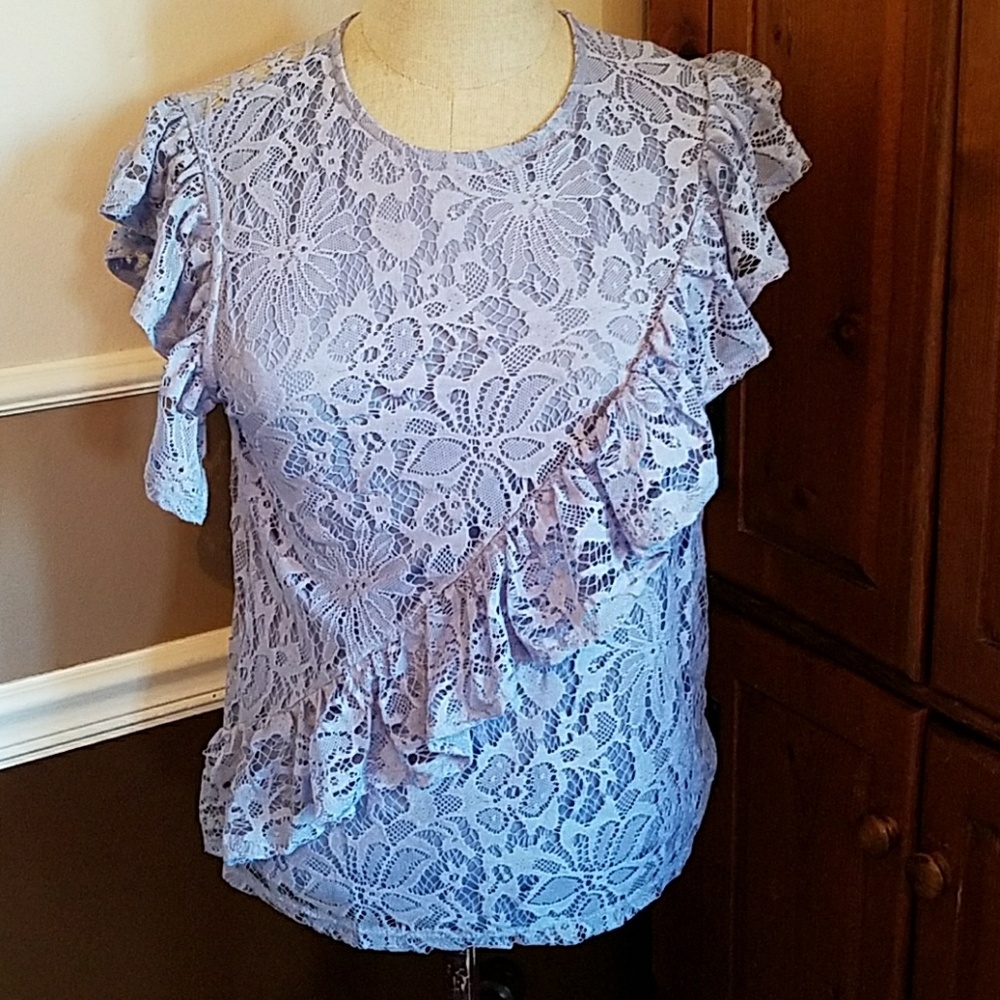 Topshop Lace Blouse