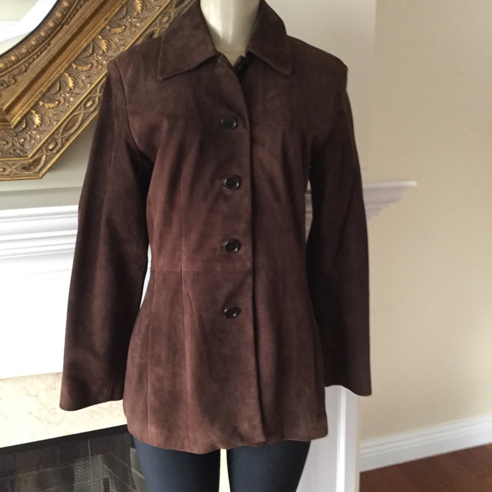 Rachelle brown suede jacket