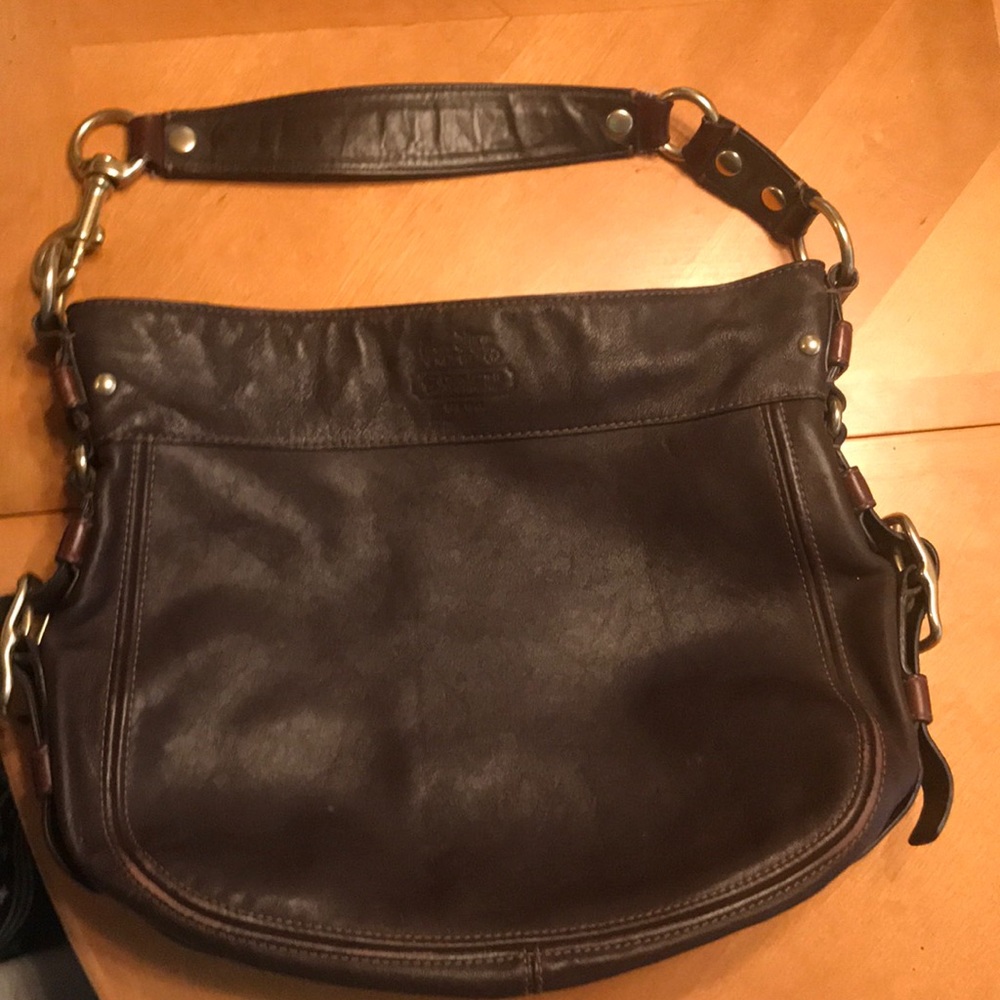 Coach large leather Carly