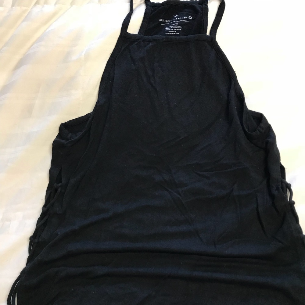 Black tank w/ lace up sides