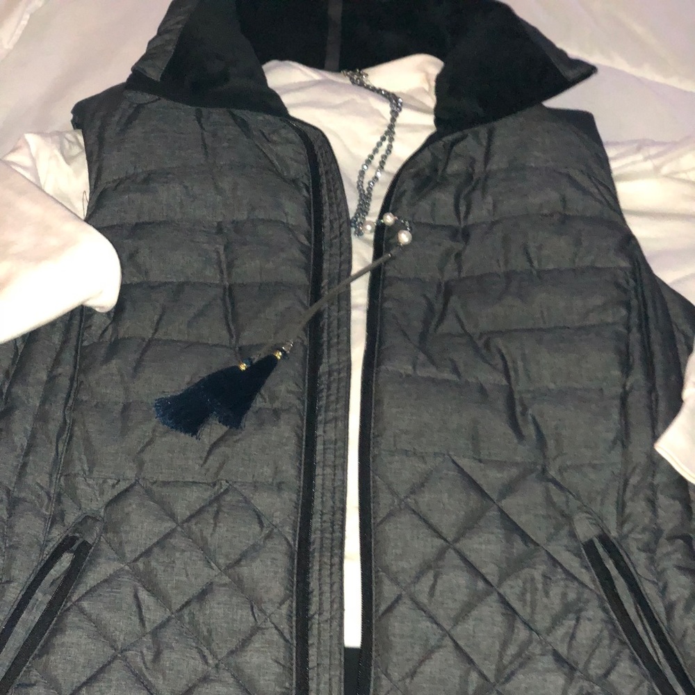 Grey Puffer Vest