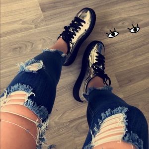 Fenty Puma Silver Metallic Sneakers