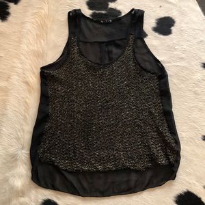 See-through unique dress tank