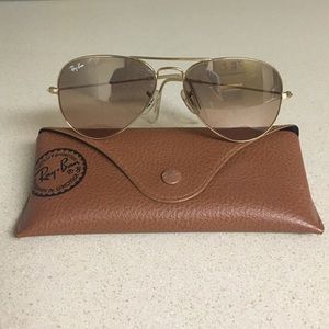 Ray Ban 3025 55 rose aviators