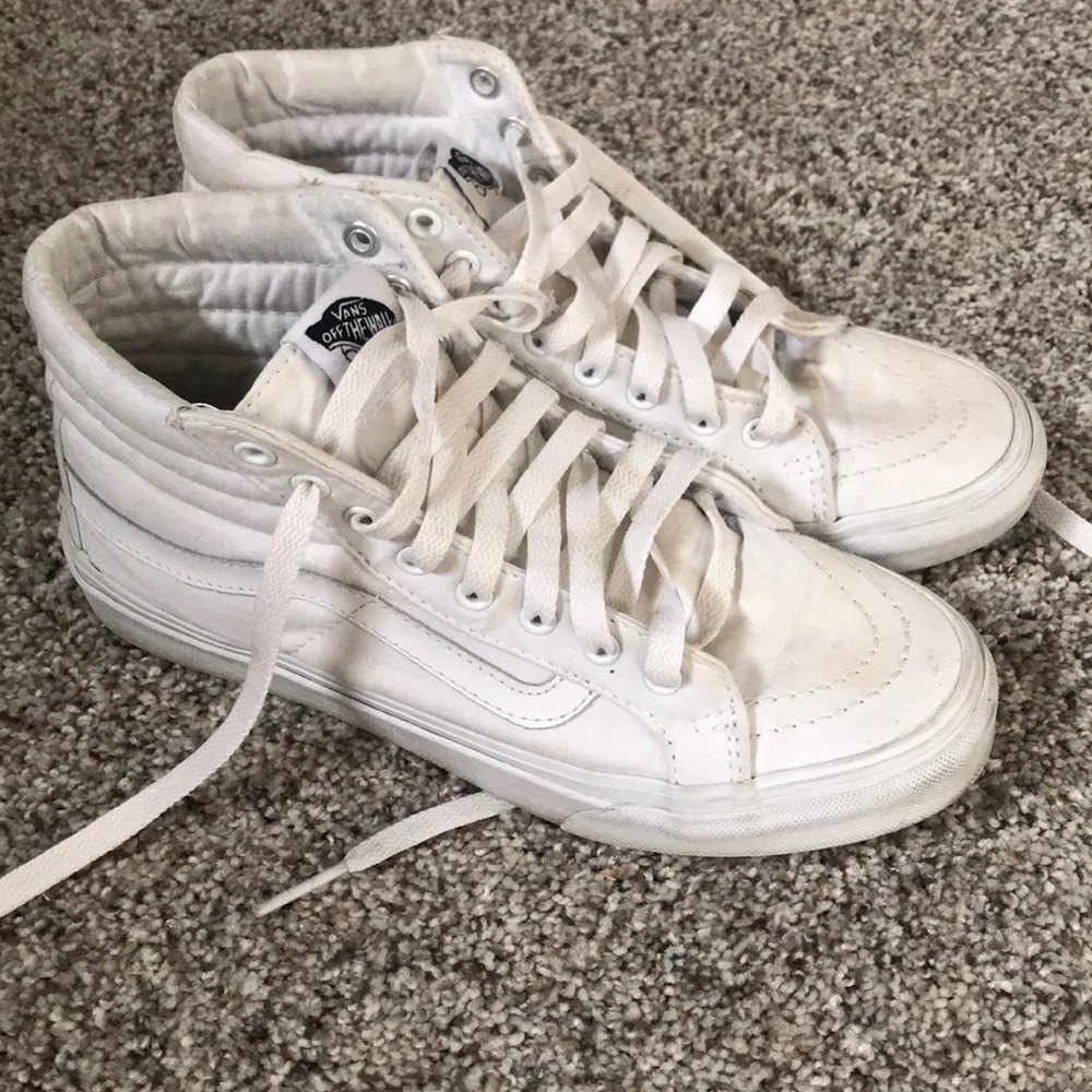 White Vans High Tops