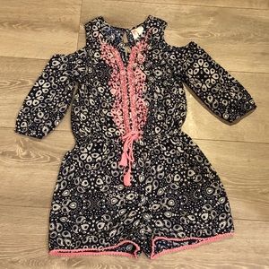 NWOT Navy Romper