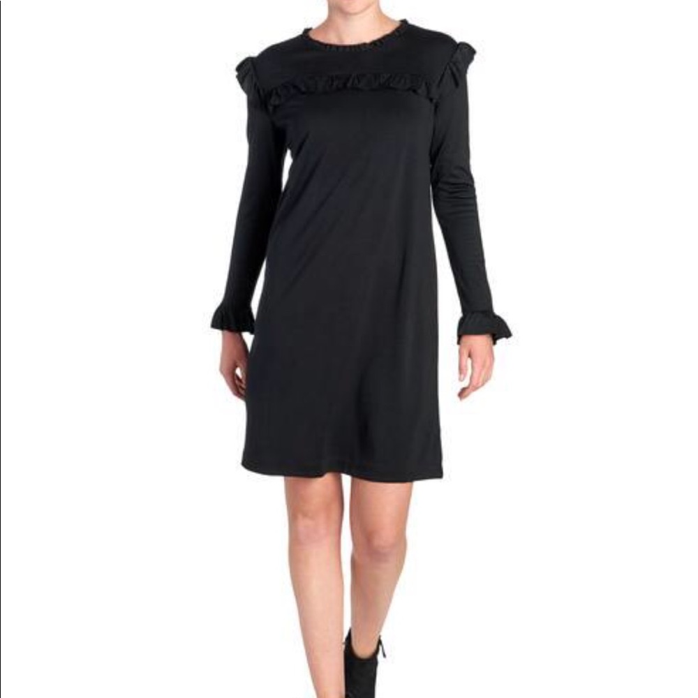 Philosophy ruffle dress size Small black