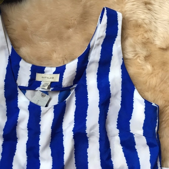 TYLHO Anthropologie Striped Drop Waist Tank Dress - Picture 3 of 3