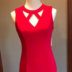 Beautiful red dress.