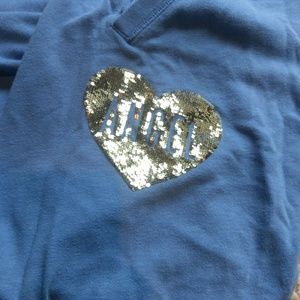 Blue VS bling sweats