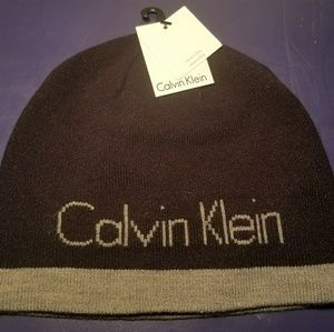 Mens CALVIN KLEIN Reversible NWT Warm Beanie Hat
