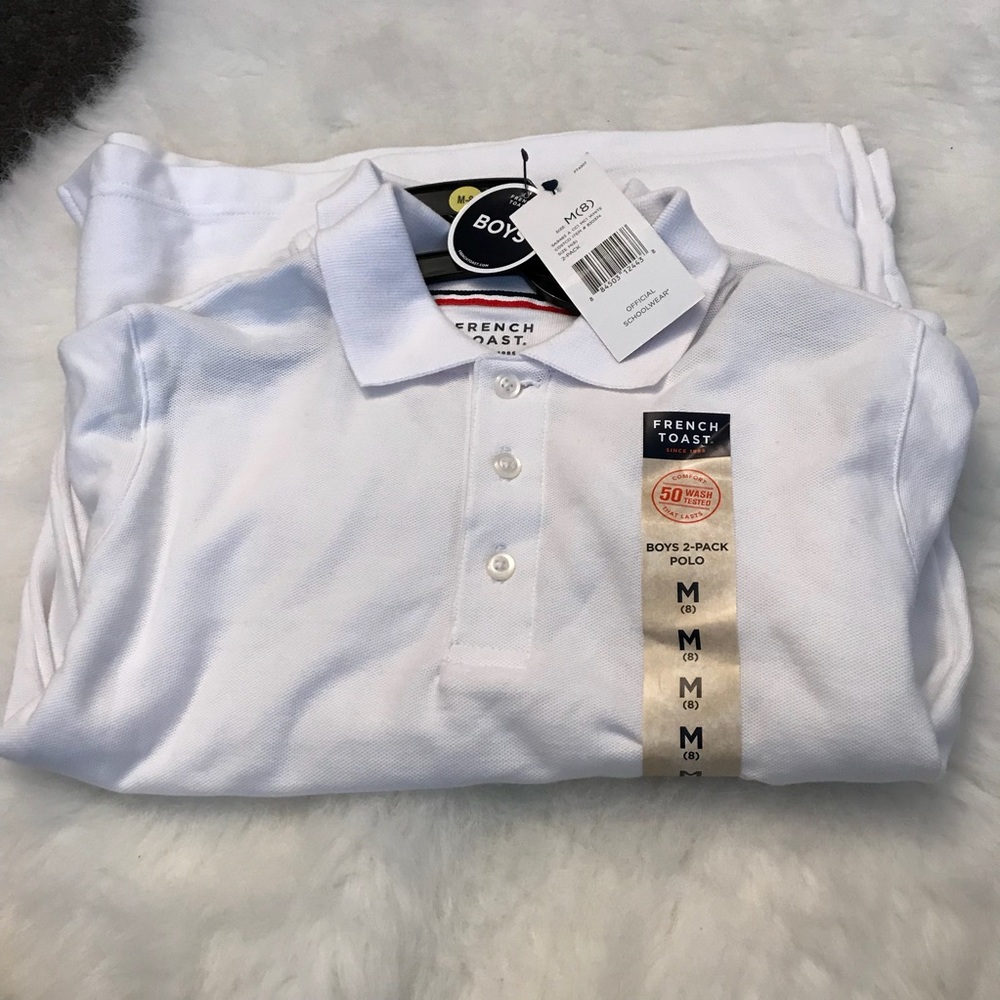 ❌SOLD❌ 
Boys’ French Toast 2-Pack Polos Size M (8)