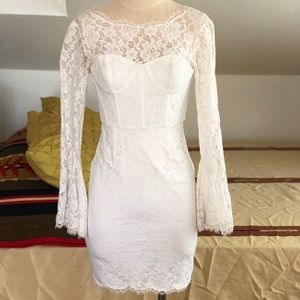BCBG White Lace Dress
