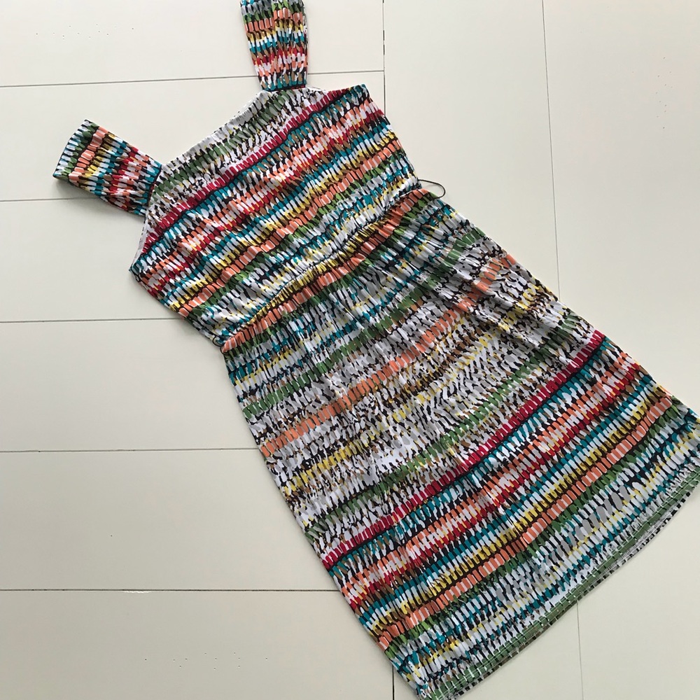 Max and Cleo Colorful Print Dress - Size Medium - Picture 4 of 7