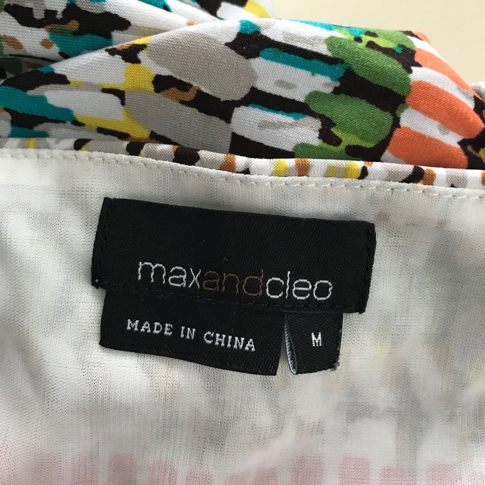 Max and Cleo Colorful Print Dress - Size Medium - Picture 7 of 7