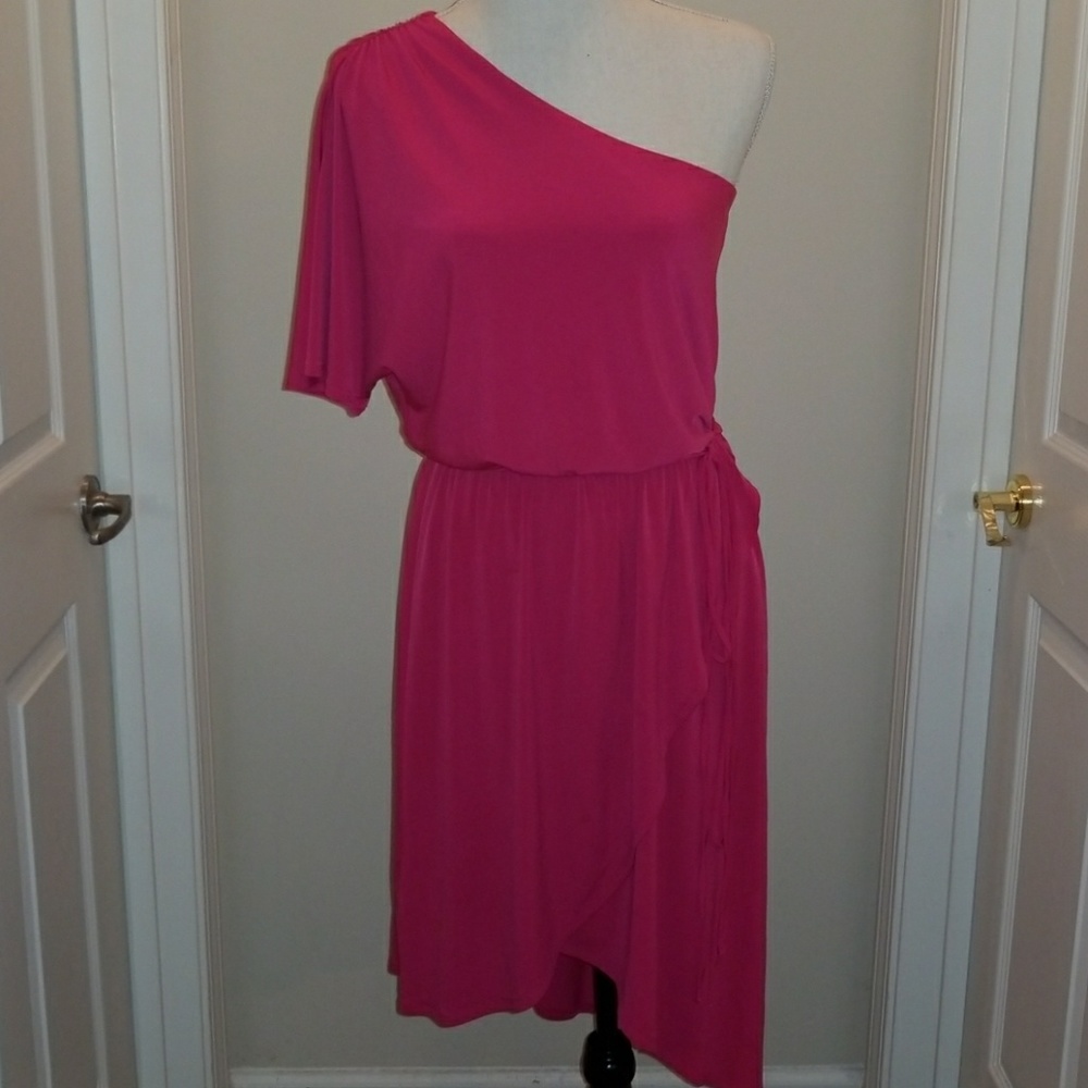 One Shoulder Sheath Dress